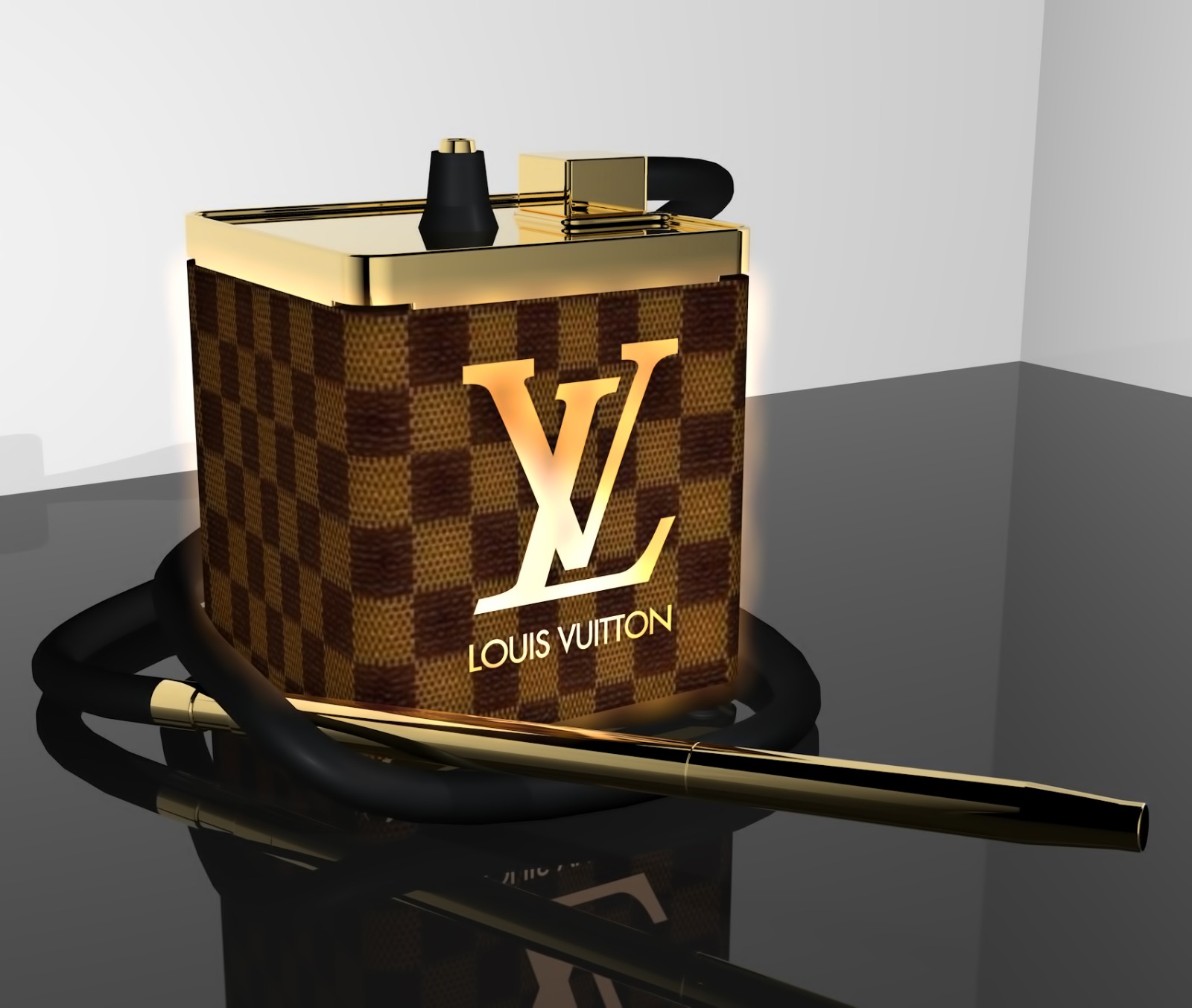 Shisha Louis Vuitton Gold